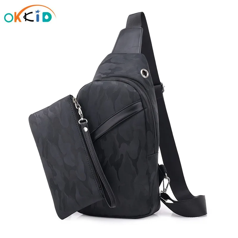 OKKID 2 шт./компл. мужские маленькие водонепроницаемые сумки через плечо