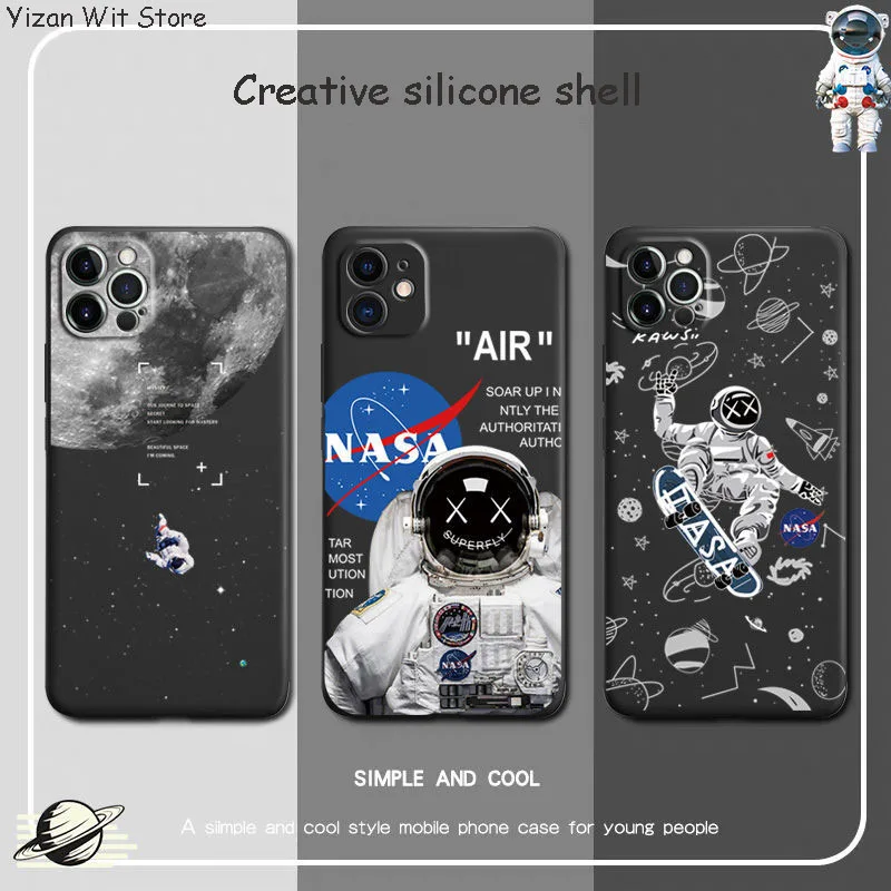 

Hot Sale 2020 New Fashionable Space Mobile Phone Case For iPhone 12 Advanced Silica Gel Material Best Seller