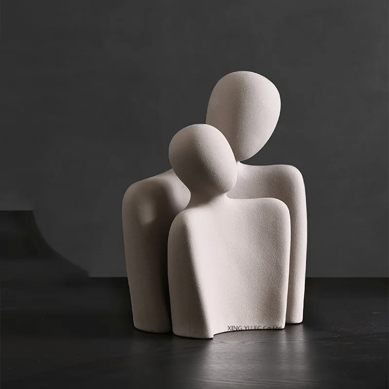 Необычные абстрактные персонажи искусственная кожа матовые керамические