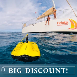 original new gladius mini 100 meter underwater drone worlds 1st intelligent 5 thruster mini size underwater drone with backpack free global shipping