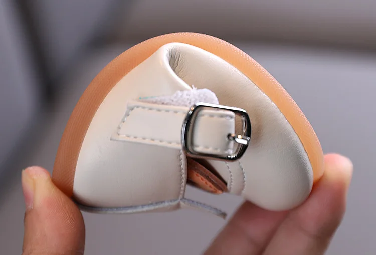 

Autumn Baby Girls Leahter Shoes Princess Soft Bottom Peas Shoes Leather Shoes Baby Toddler Shoes Children's Shoes