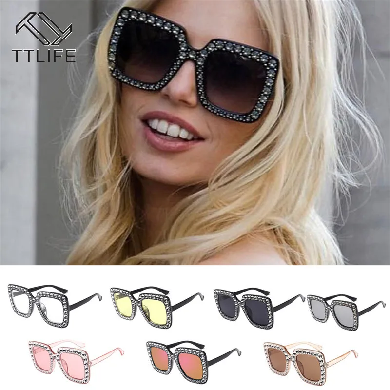 Солнцезащитные очки TTLIFE в стиле оверсайз женские роскошные брендовые