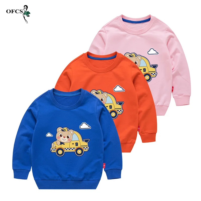

2-12Years Children Hoodie Sweatshirt Autumn Outerwear Costume Kids Fashion Knitting Sweater Tops Full T-shirt Boys Girls Clothes