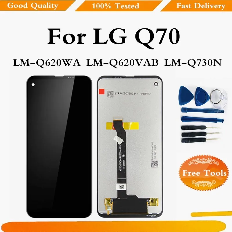 

Оригинальный ЖК-дисплей для LG Q70 ЖК-дисплей Дисплей кодирующий преобразователь сенсорного экрана в сборе для LG Q70 LM-Q620WA LM-Q620VAB LM-Q730N Дисплей