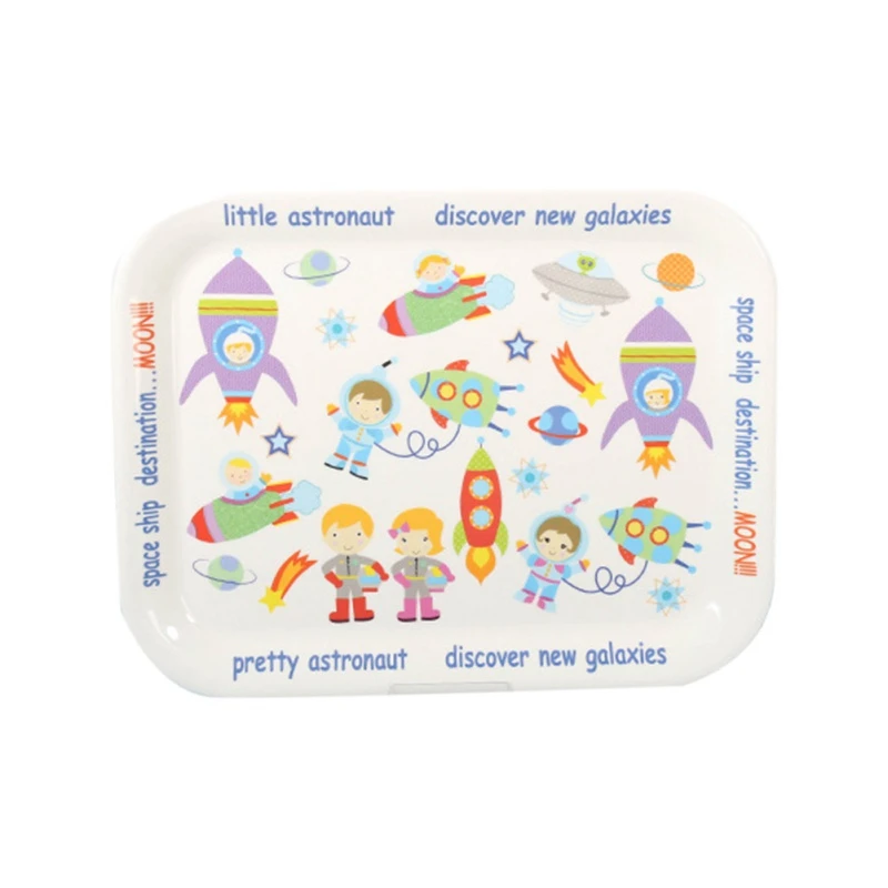 Детская тарелка из экологически чистого бамбукового волокна 4 ячейки детская