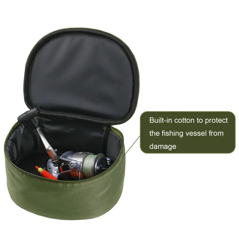 

22*17*10cm Waterproof fishing bag fishing reel bag Oxford protective cover storage bag shockproof fishing reel bag bag