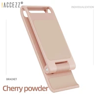 accezz portable mobile phone tablet holder for iphone 12 xs max ipad huawei p30 xiaomi mi 9 universal abs foldable desk stand