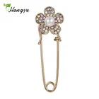 Новинка, броши Hongye с искусственным жемчугом, циркониевые булавки для пальто для женщин и девушек, милые украшения для вечеринок и свадьбы, подарок