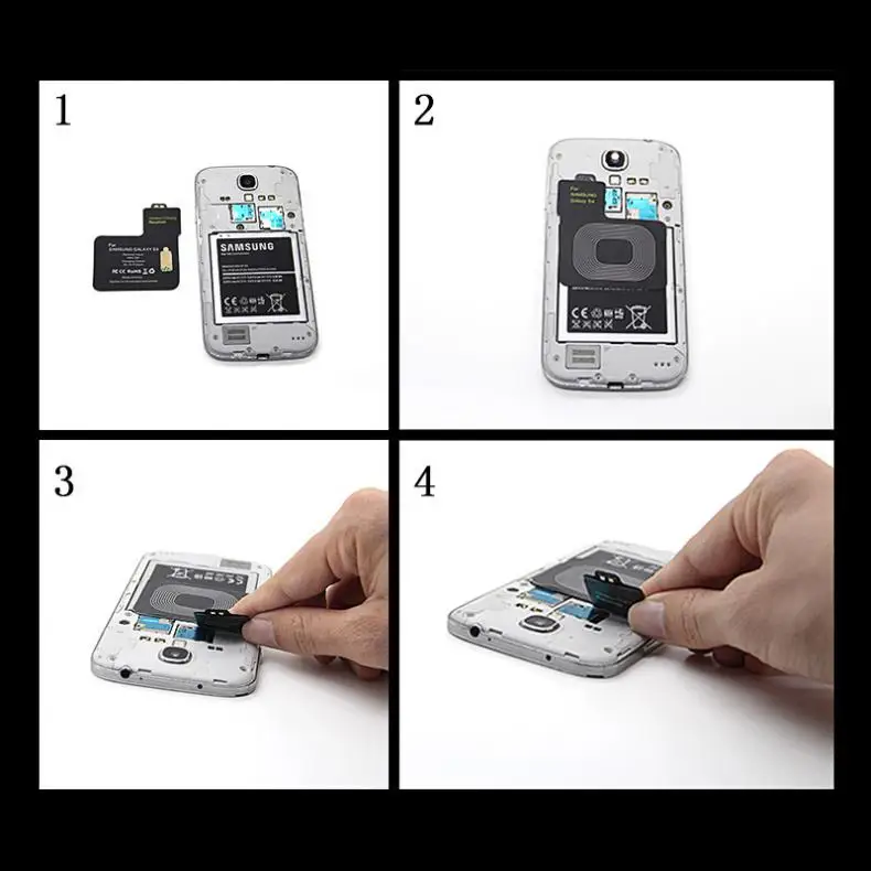 Портативное черное зарядное устройство 5 В 750ма беспроводное Вт модуль приемника