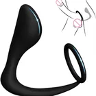 Мужской анальный массаж простаты Анальная пробка секс-игрушки для мужчин геев Силиконовое кольцо на член для задержки эякуляции простаты