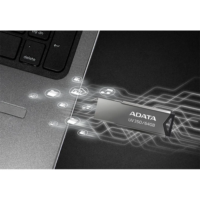 USB флеш-накопитель ADATA оригинальный флэш-накопитель UV350 на 128 ГБ 64 32 флешка USB3.0
