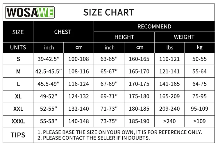 

WOSAWE Men's Cycling Jacket Windproof Water repellent Sports Bicycle Outwear Breathable Reflective Riding MTB Bike Clothing