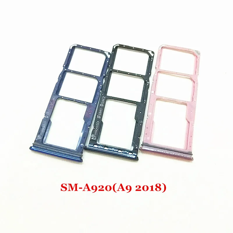 100x Single/Dual Sim Card Tray SD Reader Holder For Samsung Galaxy A9 2018 A920