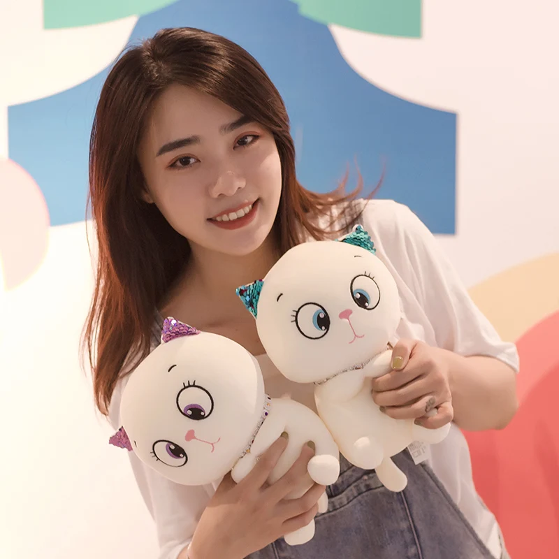 

Милый мягкий Кот для девочек, милый подарок на день рождения, кукла, игрушка, подарок для детей