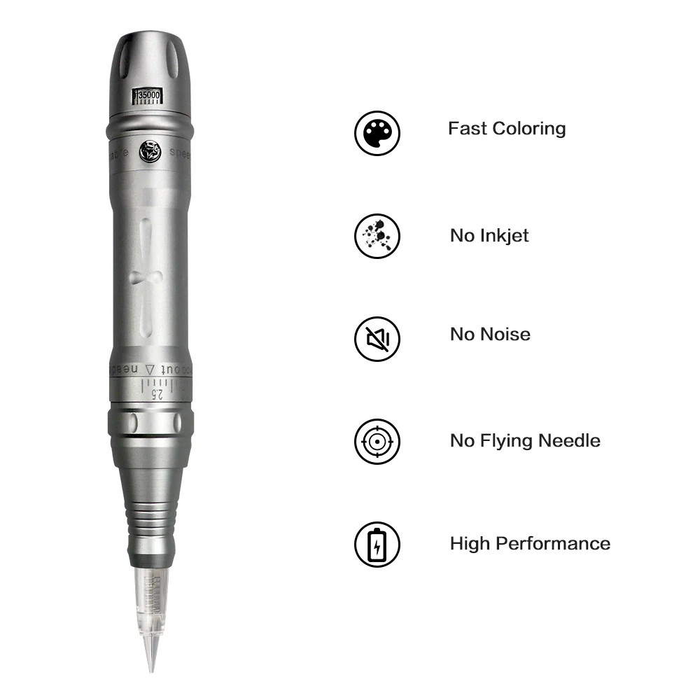 Беспроводная Машинка для микроблейдинга Перманентный макияж тату ручка пудры