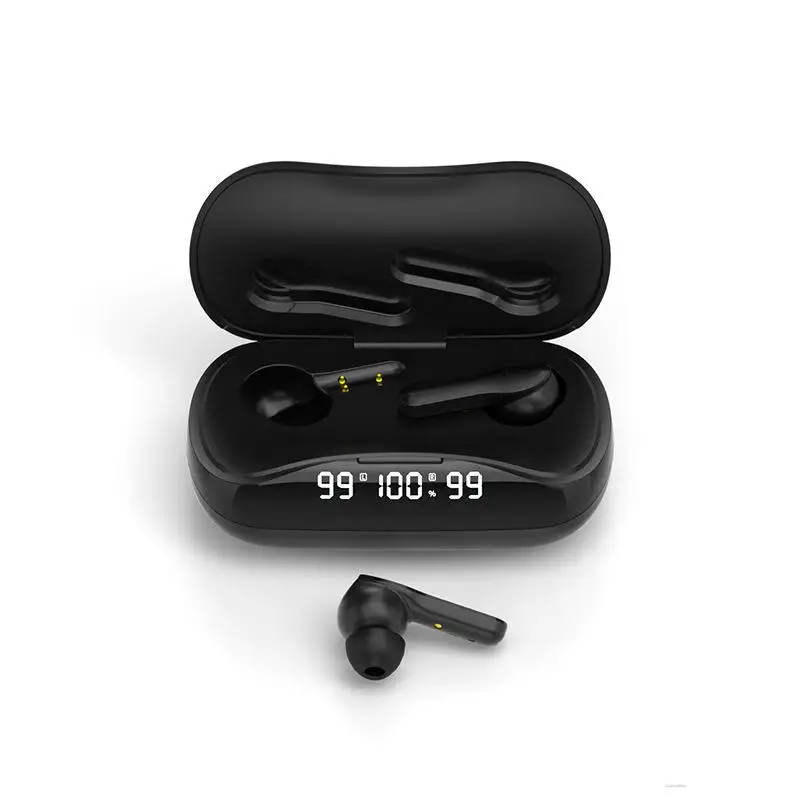 TWS беспроводные наушники Bluetooth светодиодные спортивные HIFI 9D стерео