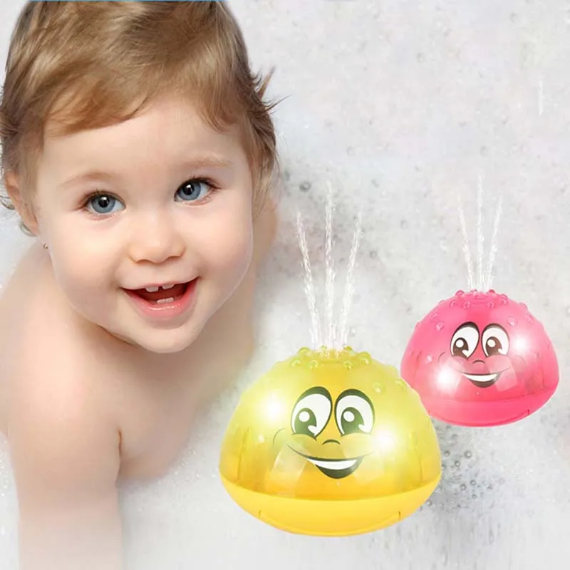 

Хит, забавные игрушки для купания новорожденных, Детский Электрический индукционный спринклер, шар с подсветкой, музыка, детский водный шар, игрушки для купания, подарки