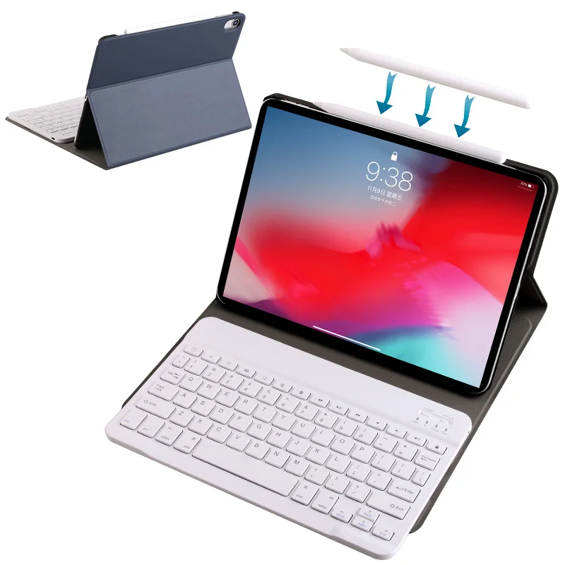 Bluetooth клавиатура для iPad 10 2 2019 2020 чехол с клавиатурой 7 8 поколения русская
