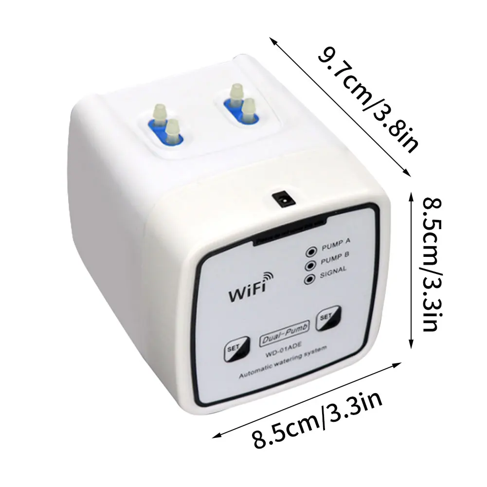 

Automatic Irrigation System Electronic Self Watering Timer Device With Hose Double Pump For Indoor Drip Potted Plants