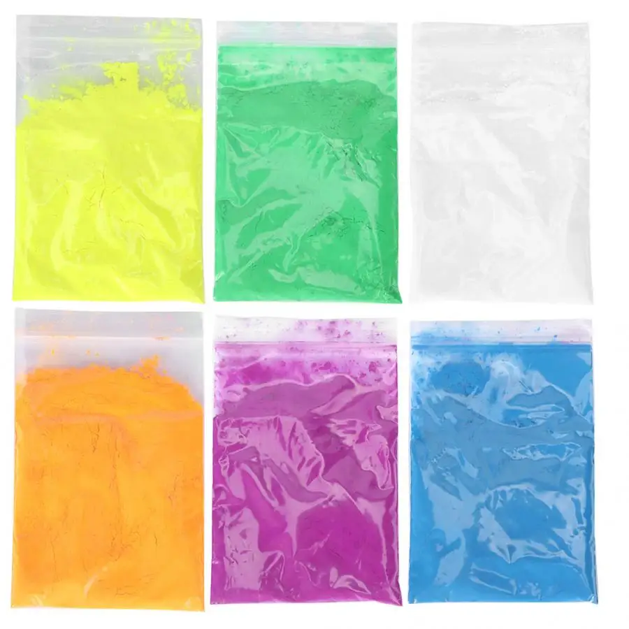 Блестящий фосфорный порошок для ногтей Хэллоуин дизайна Сделай Сам