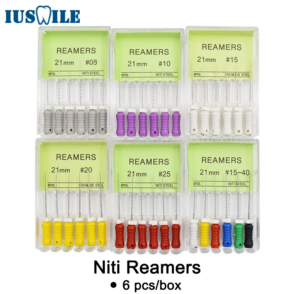 10 коробок Niti Reamers Endo файлы для обработки корневых каналов высококачественные