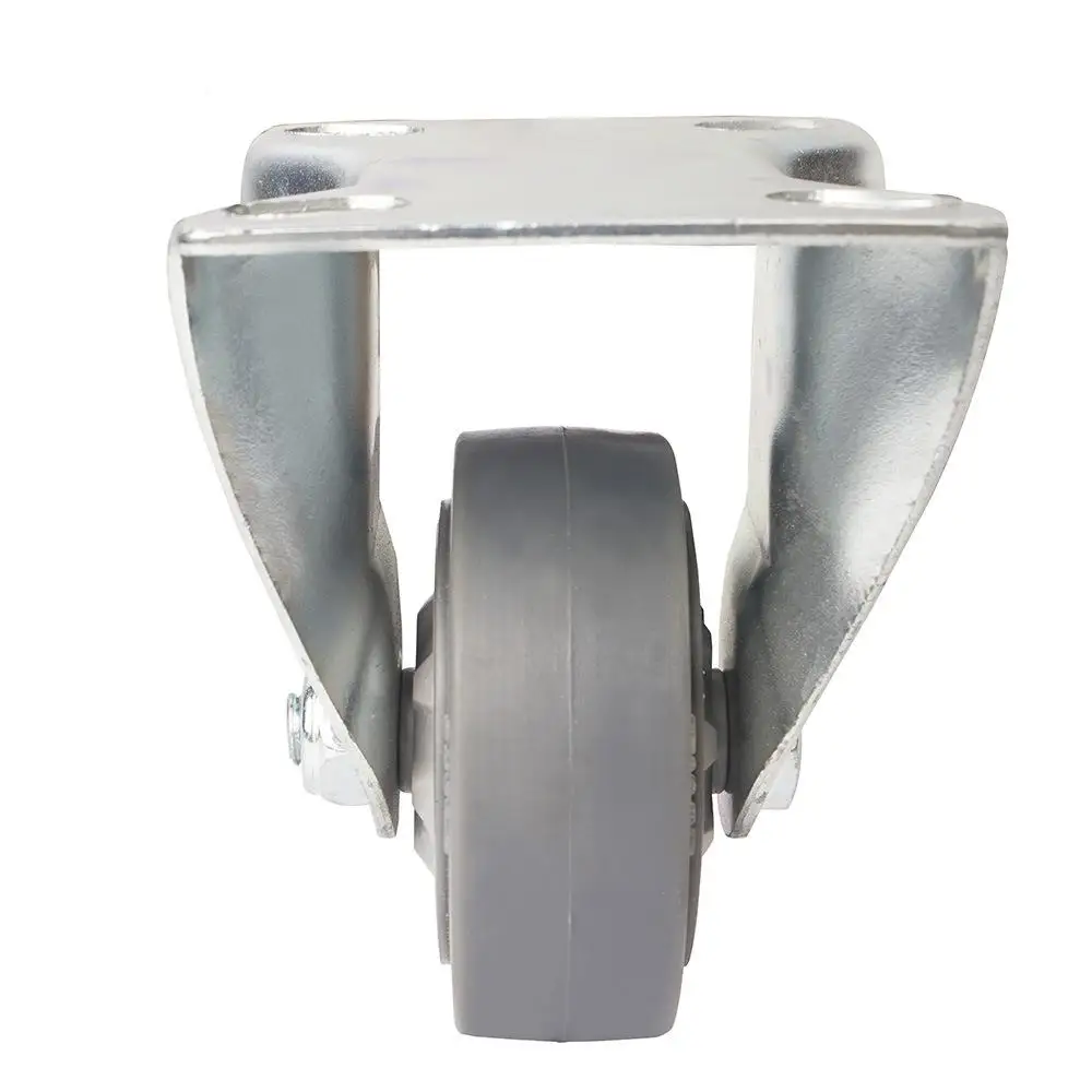 

1 Pc Medium-sized 3-inch Tpr Single Axle Fixed Caster Mute Wear-resistant Cart Directional Wheel Factory Direct