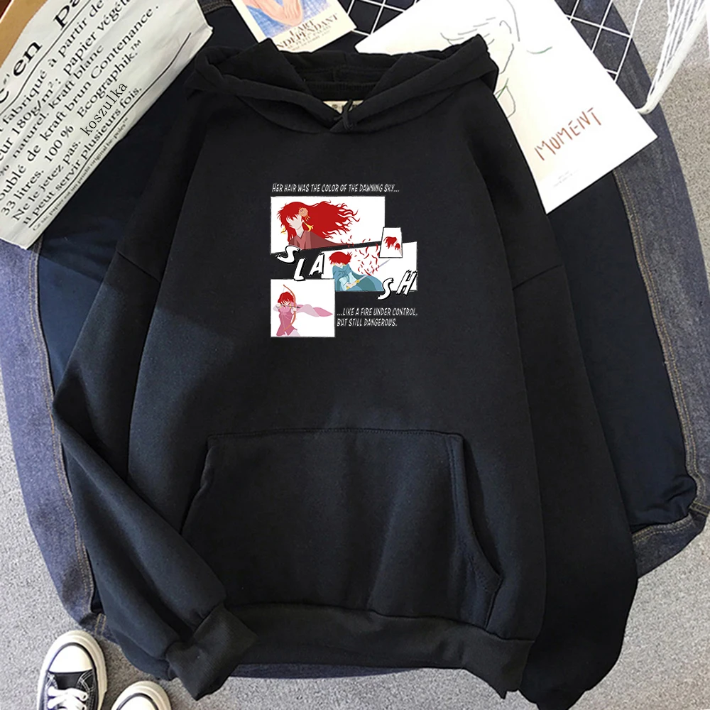 

Anime Yona of The Dawn Hoodies Loose Fleece Hoodie Harajuku Pullovers Sweatshirt Cartoon Winter Clothes Women Kawaii Clothing