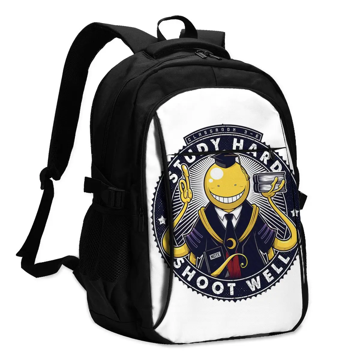 

Koro Sensei Backpacks Woman Durable Modern Backpack Charging USB Cycling Bags