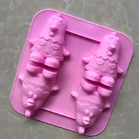 silicone cake model 4 with cock candle mold xg161