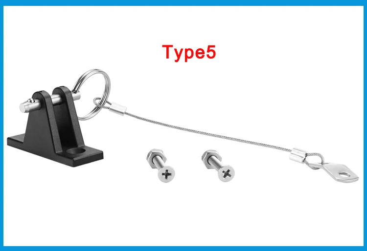 

Kayak Canoe Dinghy Nylon Deck Hinge Mount with Quick Release Pin lanyard Bimini Top Fitting Boat Cover Bimini Sprayhood Canopy