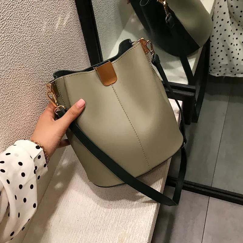 2019 известный бренд Женская Роскошная Повседневная Сумка ведро на плечо модная