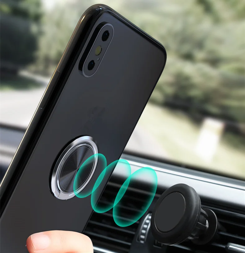 Автомобильный держатель для телефона с CD узором универсальный кольцом на 360