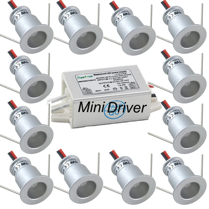 1 Вт Светодиодный отель Точечный светильник IP65 номер Свадебные DC12V Кухня ing винный