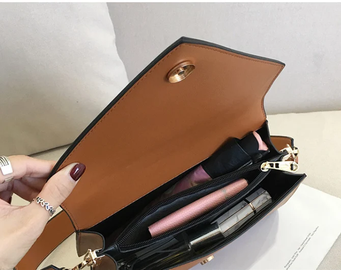 

Elegant Fashion Casual Square Bag 2020 New High Quality PU Leather Women's Designer Handbag Simple Shoulder Bags Messenger Bags