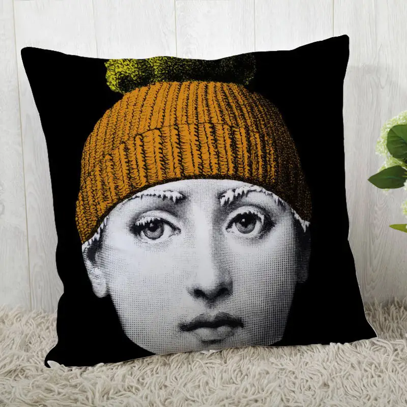 6 Наволочки на заказ итальянские-Fornasetti-серия Art Woman Face квадратная Наволочка на молнии наволочка 40*40 см, 45*45 см(одна сторона - Цвет: 6