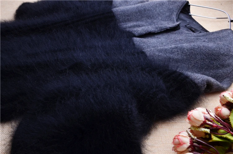 Толстые толстые теплые женские норковые кашемировые Свободные кардиганы с