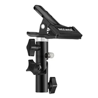 neewer photo studio heavy duty metal clamp holder with 58 light stand attachment for reflector