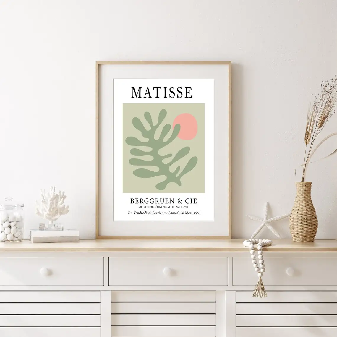 

Henri Matisse Berggruen & Cie Art Print,Printable Art,Minimal Wall Design,Abstract Wall Art,Exhibition Poster Print Unframe