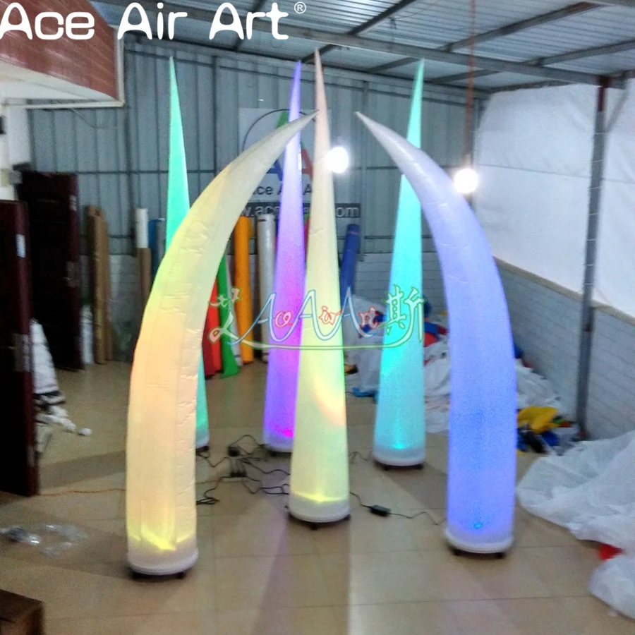 4 шт. светодиодные украшения надувные бусы и конусы воздушные колонны для
