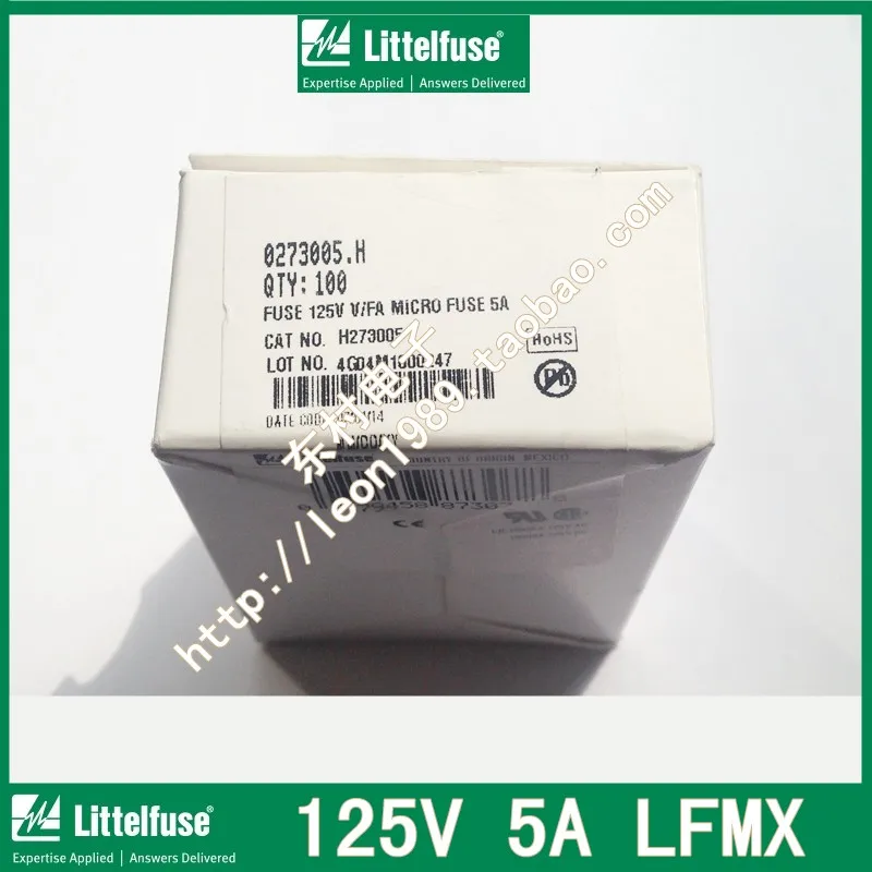 Колонка специального назначения США предохранители Littelfuse серии 0273 125 В 5A LF / LFMX |