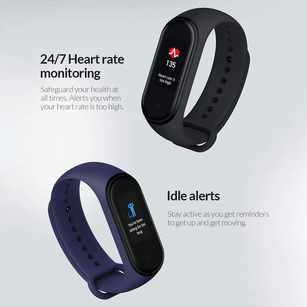 Original Xiaomi Mi Band 4 Smart Miband 3 Color Screen Bracelet Heart Rate Fitness Tracker Bluetooth5.0 Waterproof Band4 drop shi
