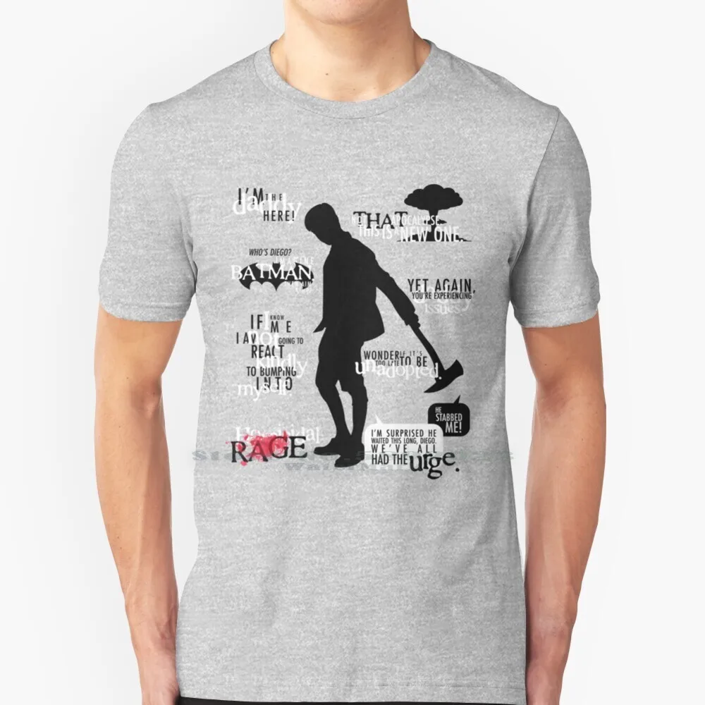 

Академия зонтиков: пять футболок, хлопок 6XL Tua Five Hargreaves Five hargreорит, Академия зонтиков Five Aidan