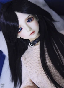 Wamami 15 # черный парикпрямой парикдля 14 MSD 13 SD DZ AOD BJD Dollfie
