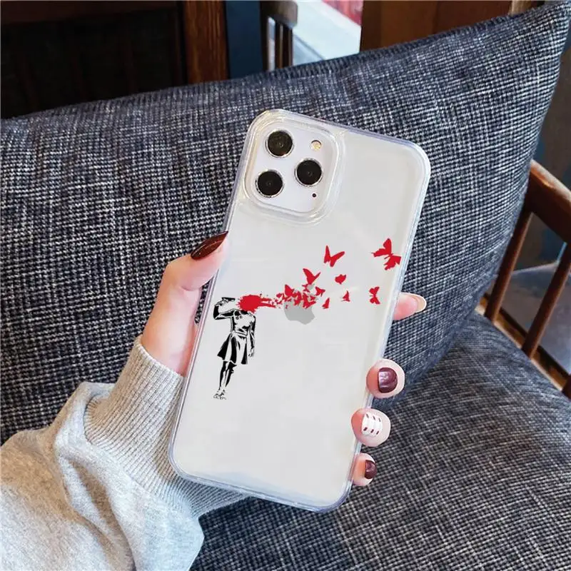 

Cute creative design pattern Phone Case Transparent for iPhone 12 11 mini pro XS MAX 6 6S 8 7 Plus X 5S SE 2020 XR