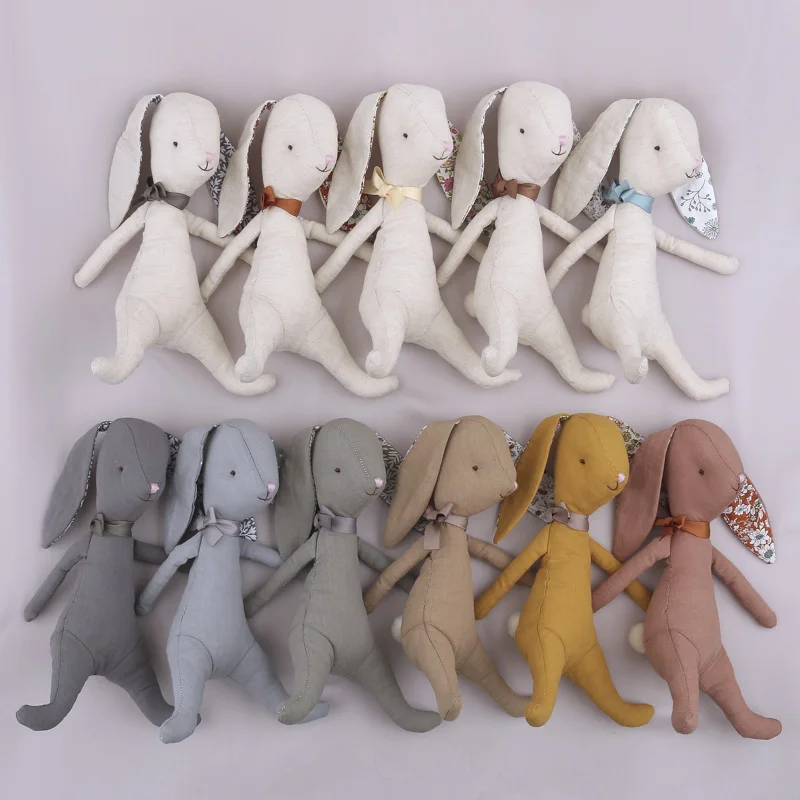 

Kawaii Bunny Baby Cute Stuffed Plush Toys Stuffed Cotton Flower Rabbit Easter Gift Stuffed Toys For Girls Newborn Sleeping