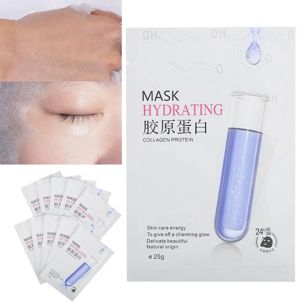 Micro Needle Roller 10Pcs Moisturizing Hydrating Mask Collagen Repair Face Essence for Skin Care Ultrasonic Cleaning | Красота и