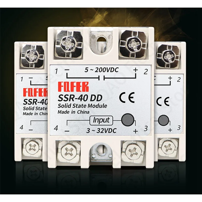 Твердотельные реле SSR-10DD SSR-25DD SSR-40DD SSR-60DD на самом деле 3-32 DC до 5-60 DC SSR твердотельные реле SSR-80DD