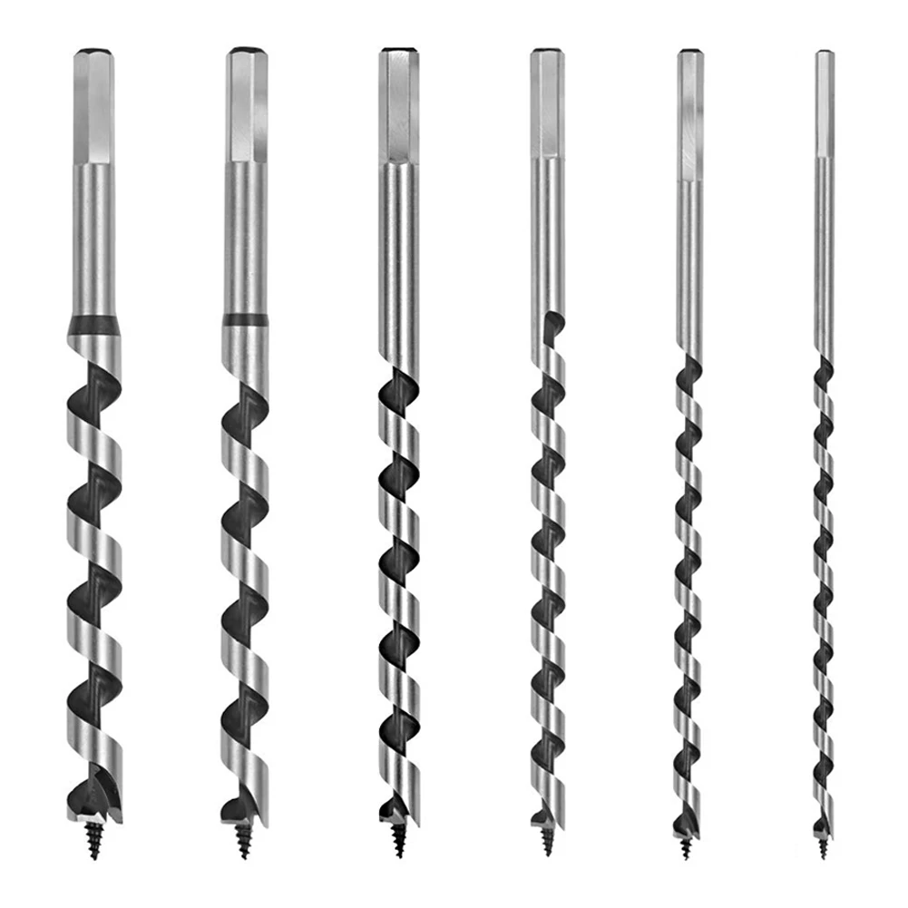 

Drill Bits Set Hex Drill Stainless Steel Bits 230MM Fast Cut Hardwood Wood Auger Spiral Drill Bits Softwood Auger Hex Shank D30
