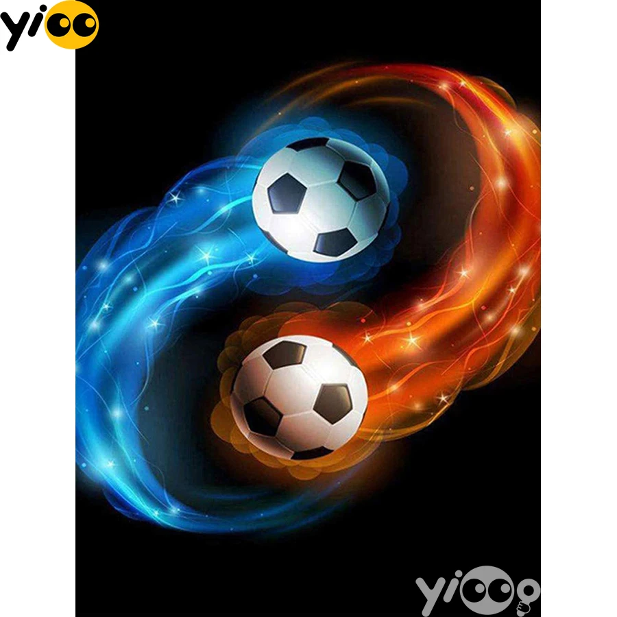 

Full Square/Round Drill Diamond Painting Cross Stitch Embroidery Magic Football Rhinestone Mosaic Home Decor Gift AX2308