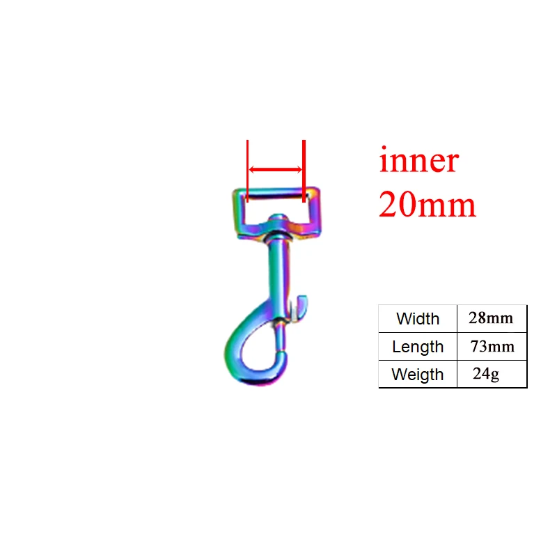 10 шт./лот металлическая застежка для собак 20 мм пряжки кошек и из Паракорда